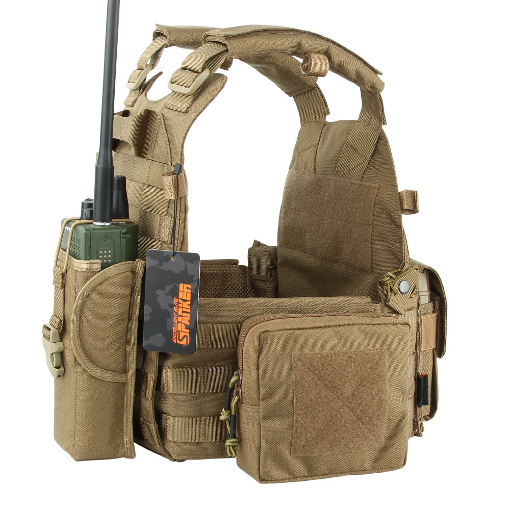 Tactical Vests Set Pouch Plate Carrier Molle CS Vest Hunting Chest Quick Release Vests Training Gear