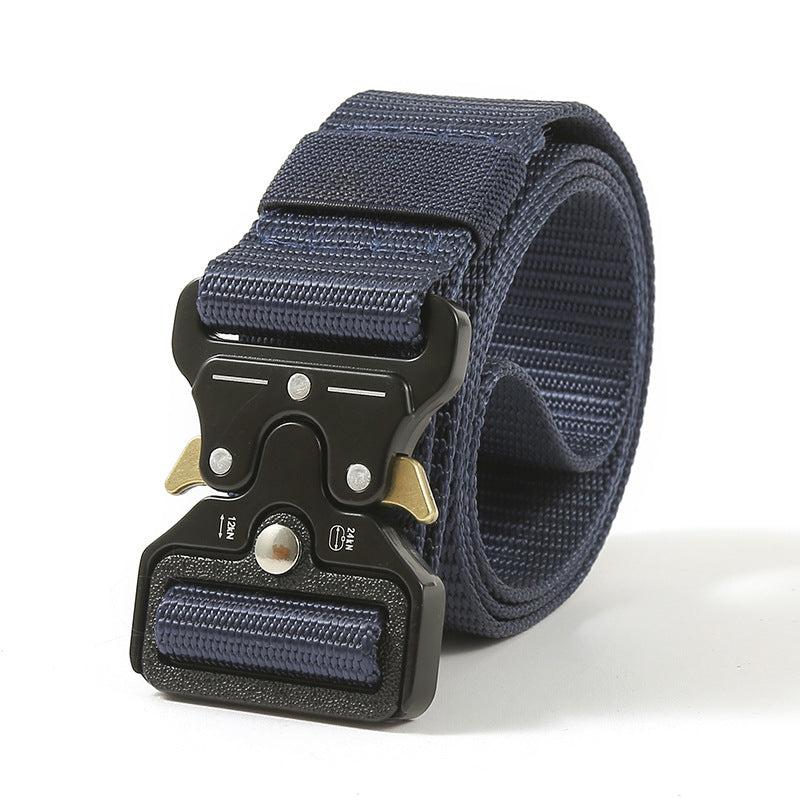 Hot Sale Hunting Men's Tactical Nylon Waist Belt with Mental Quick Release Buckle