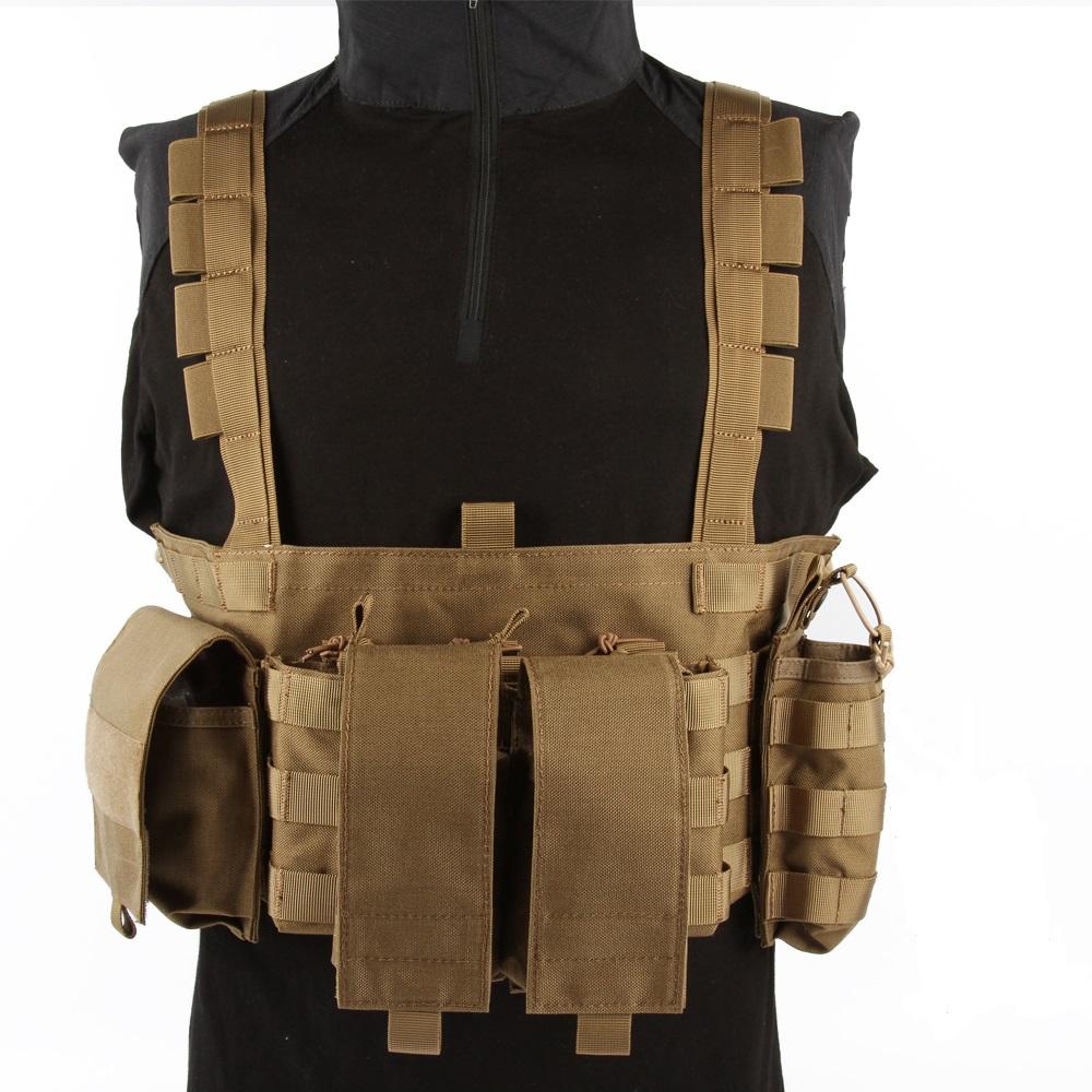 High Quality 500D Nylon Tactical Molle Chest Rig Tactical Vest for Outdoor