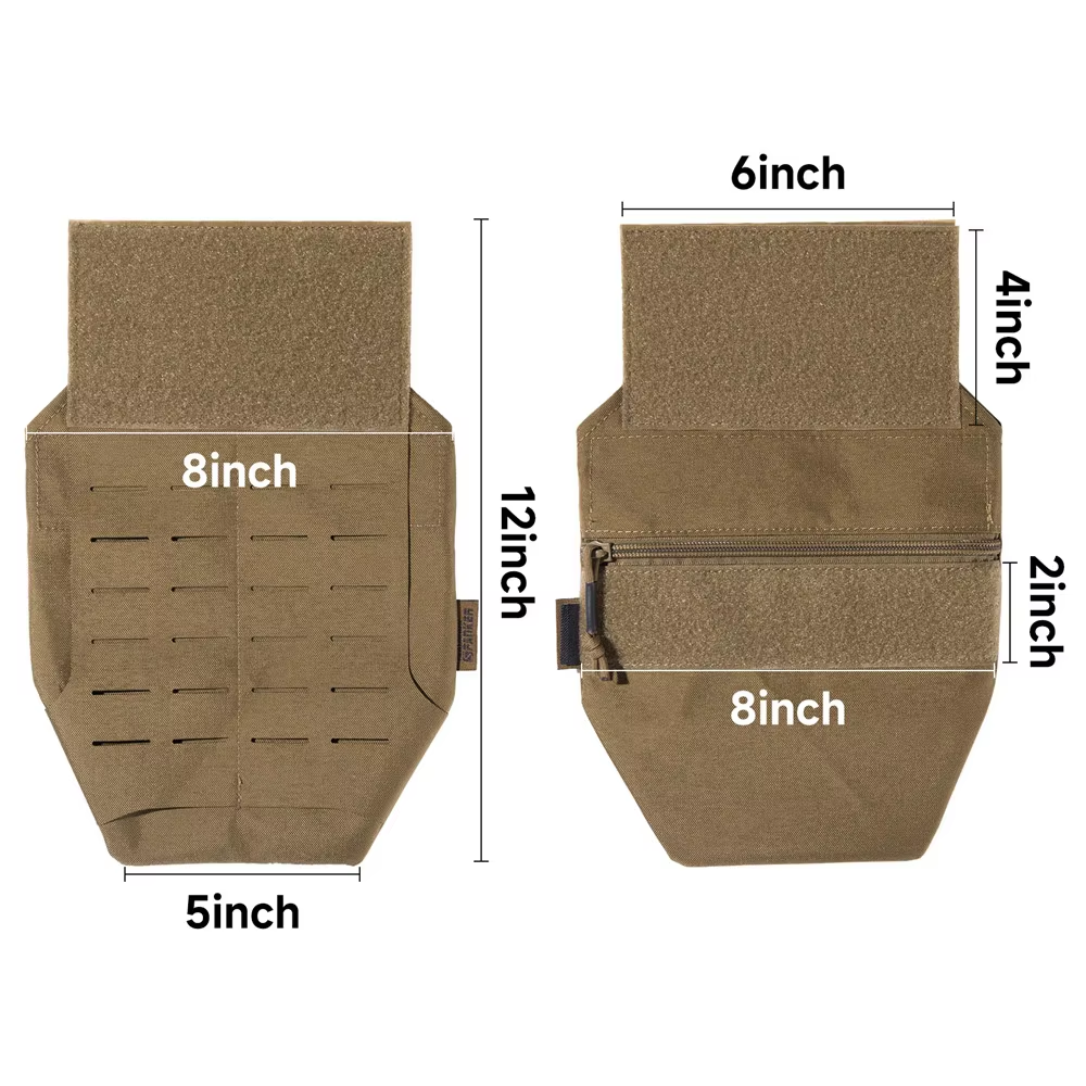 Laser Cut Front Tactical Vest Plate Carrier Tactical Vest Crotch Groin Protection Pouch