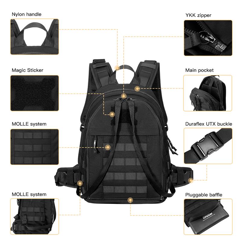 Quick Rescue Outdoor Assault Backpack Tactical Vest Backpack Plate Carrier Backpack Vest