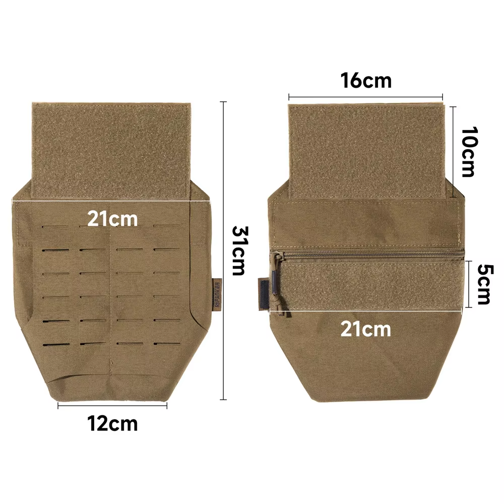 Laser Cut Front Tactical Vest Plate Carrier Tactical Vest Crotch Groin Protection Pouch