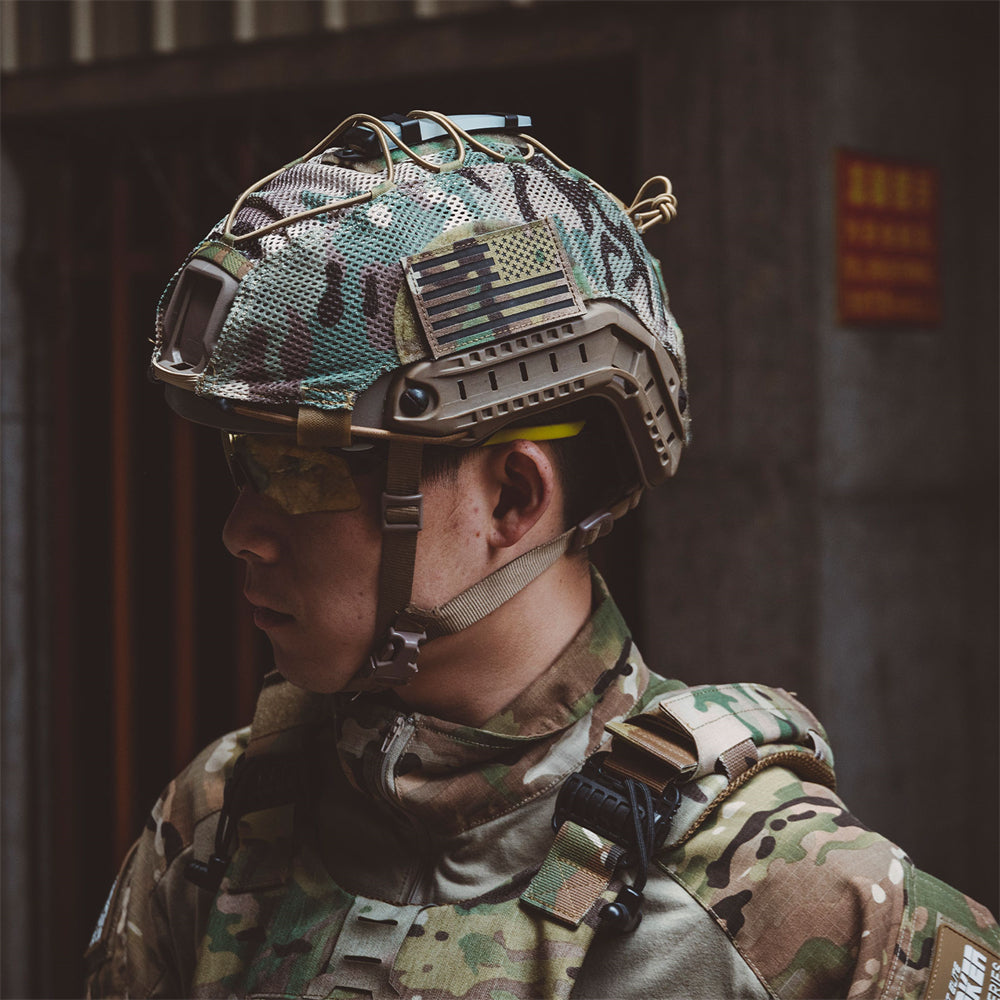 Tactical helmet cover