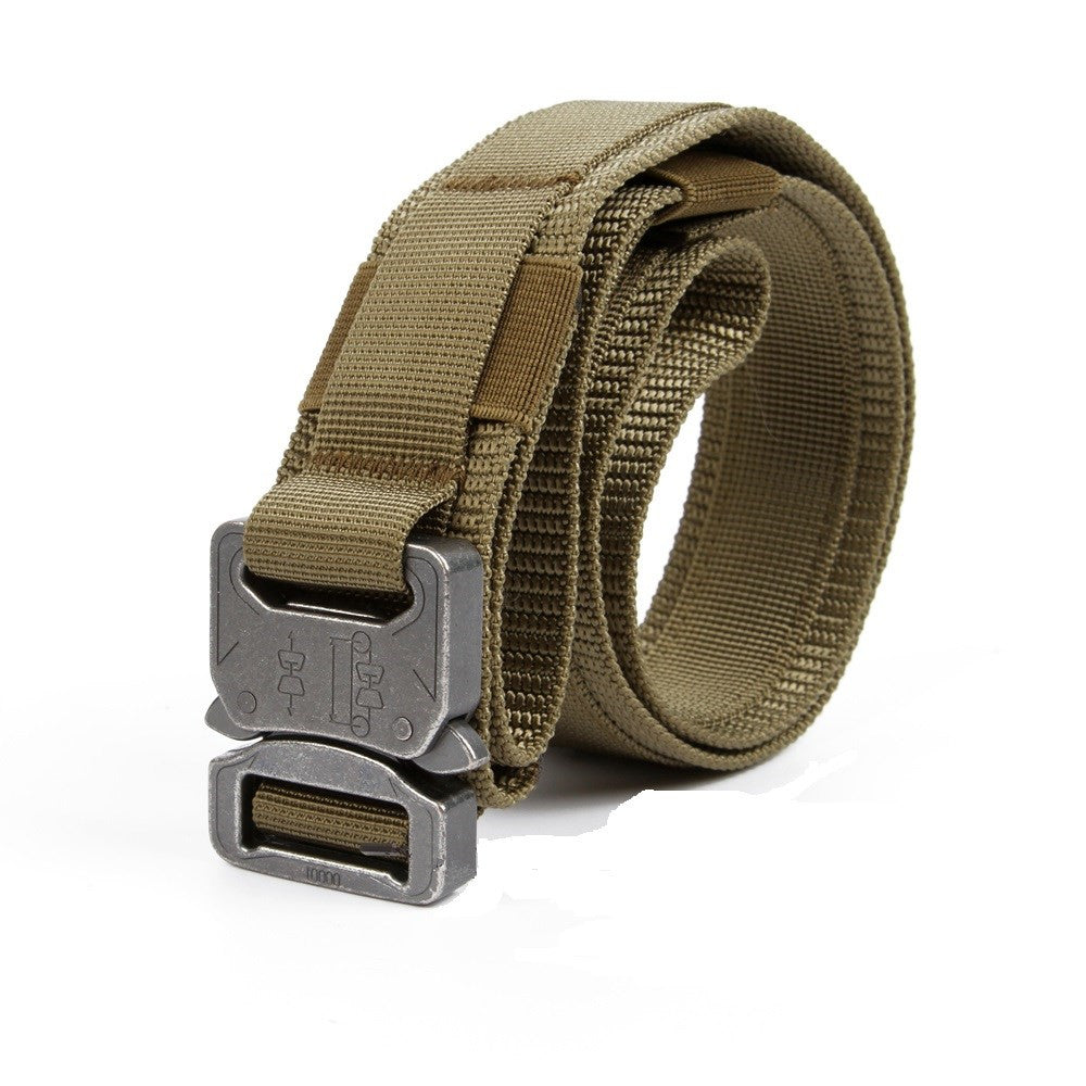 Men's 3.8cm Width Tactical Molle Waist Belt CS Equipment Universal Belts with Metal Buckle