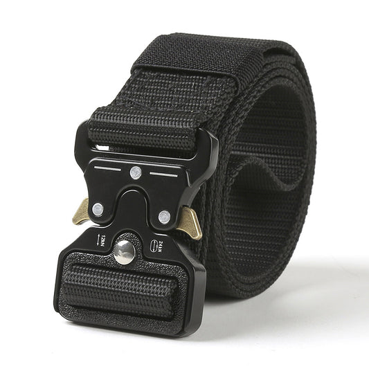Hot Sale Hunting Men's Tactical Nylon Waist Belt with Mental Quick Release Buckle