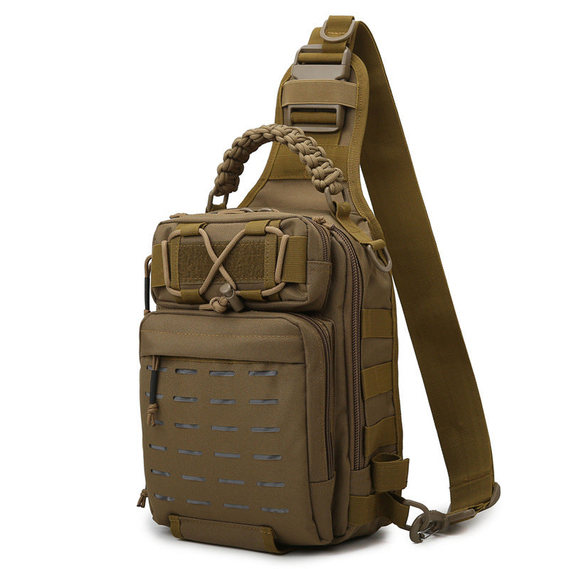 Outdoor Crossbody Bag Multifunctional Sports Fishing Bag Durable Nylon Backpack for Outside Hiking