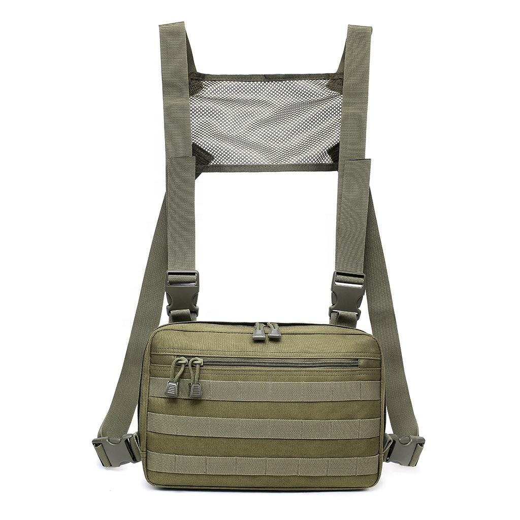 Shoulder Rig Vest Tactical Waterproof Molle Messenger Chest Sling Bag