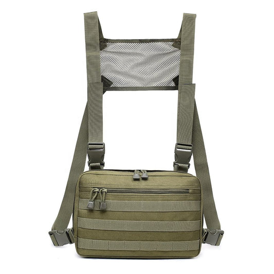 Shoulder Rig Vest Tactical Waterproof Molle Messenger Chest Sling Bag