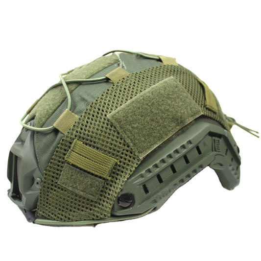 Hot Sale FAST Helmet Cloth CP Camouflage Helmet Cover Tactical Helmet Cover Elastic Rope