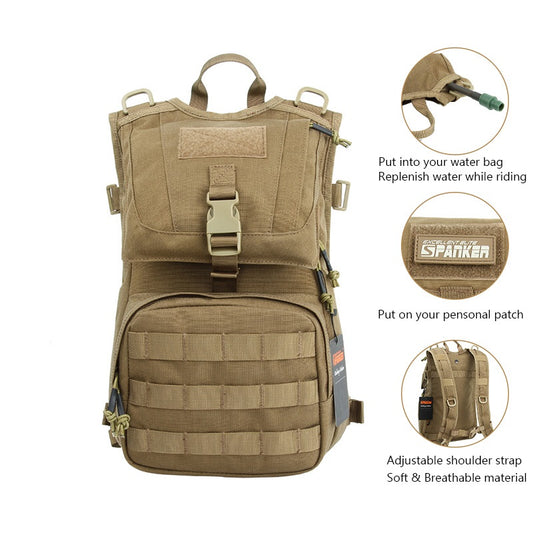 10L Nylon Fabric Lightweight Tactical Backpack Outdoor Travel Bakckpack Hydration Bag