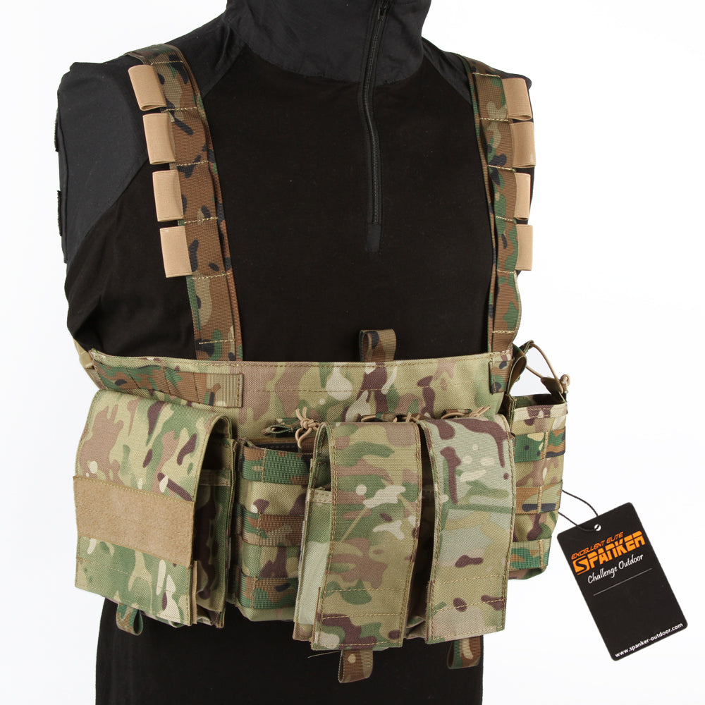 High Quality 500D Nylon Tactical Molle Chest Rig Tactical Vest for Outdoor