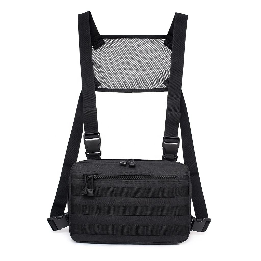 Shoulder Rig Vest Tactical Waterproof Molle Messenger Chest Sling Bag