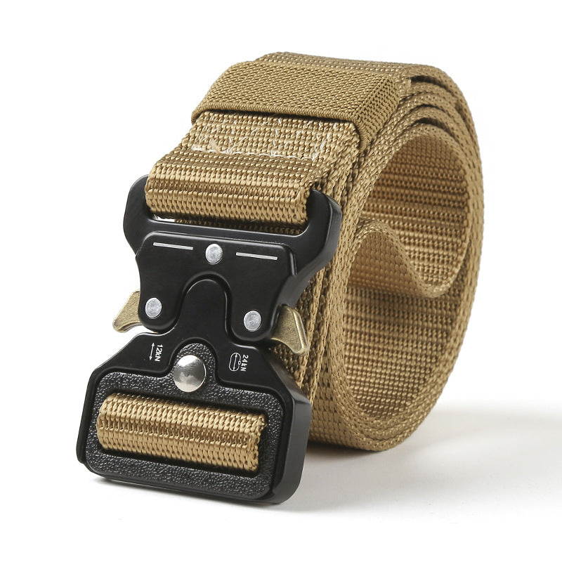 Hot Sale Hunting Men's Tactical Nylon Waist Belt with Mental Quick Release Buckle