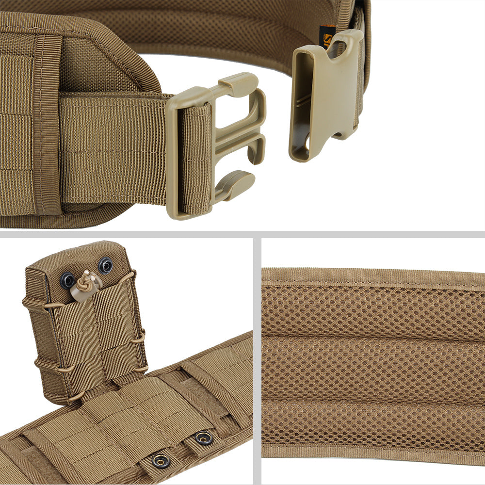 Heavy Duty Adjustable Protecting Fastener Tactical Belt Waist War Belt