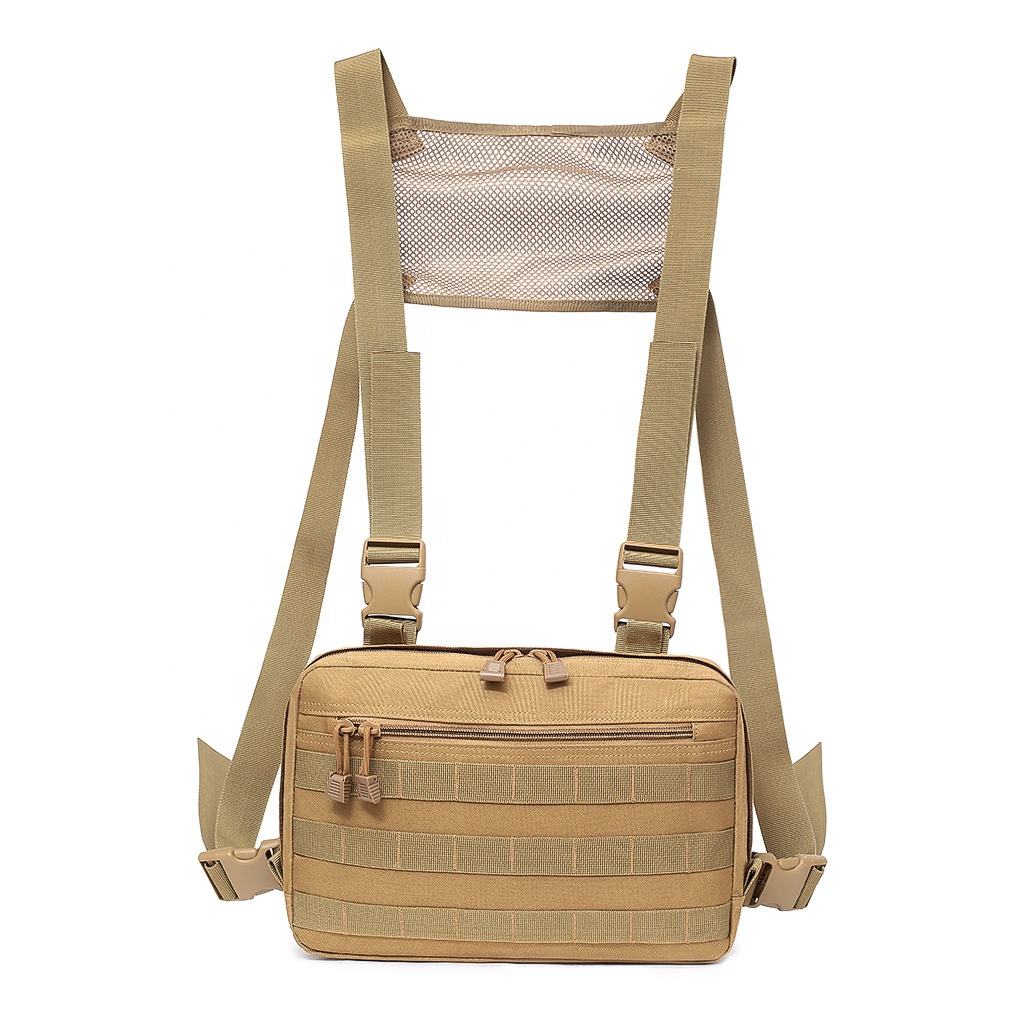 Shoulder Rig Vest Tactical Waterproof Molle Messenger Chest Sling Bag