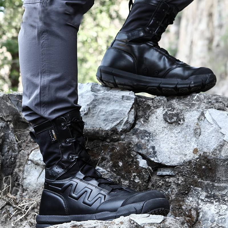 Outdoor Hiking Shoes Desert Tactical High-top Ultra-light Waterproof Non-slip Hunting Climbing Breathable Boots