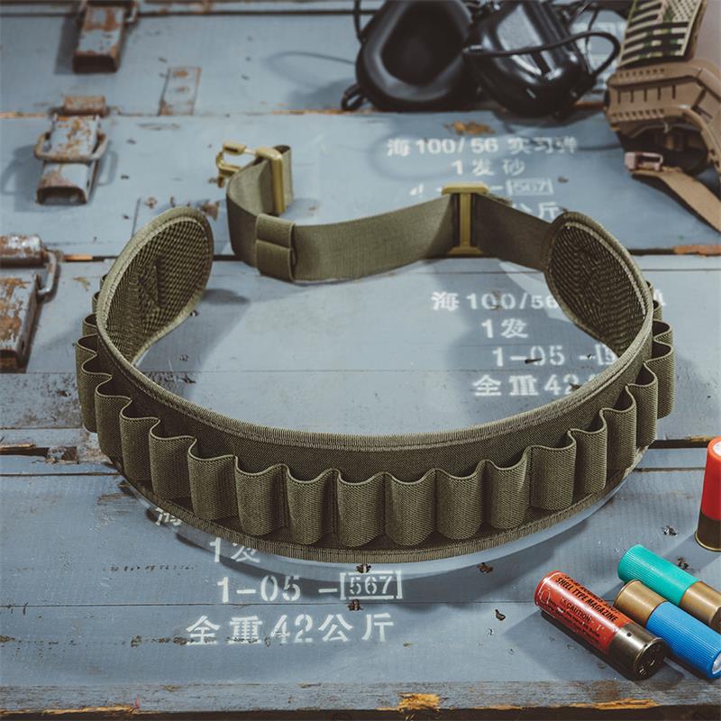 Outdoor Sports Tactical Bullet Belt 24 Hole Bulk Bullet Belt Shooting Bullet Belt