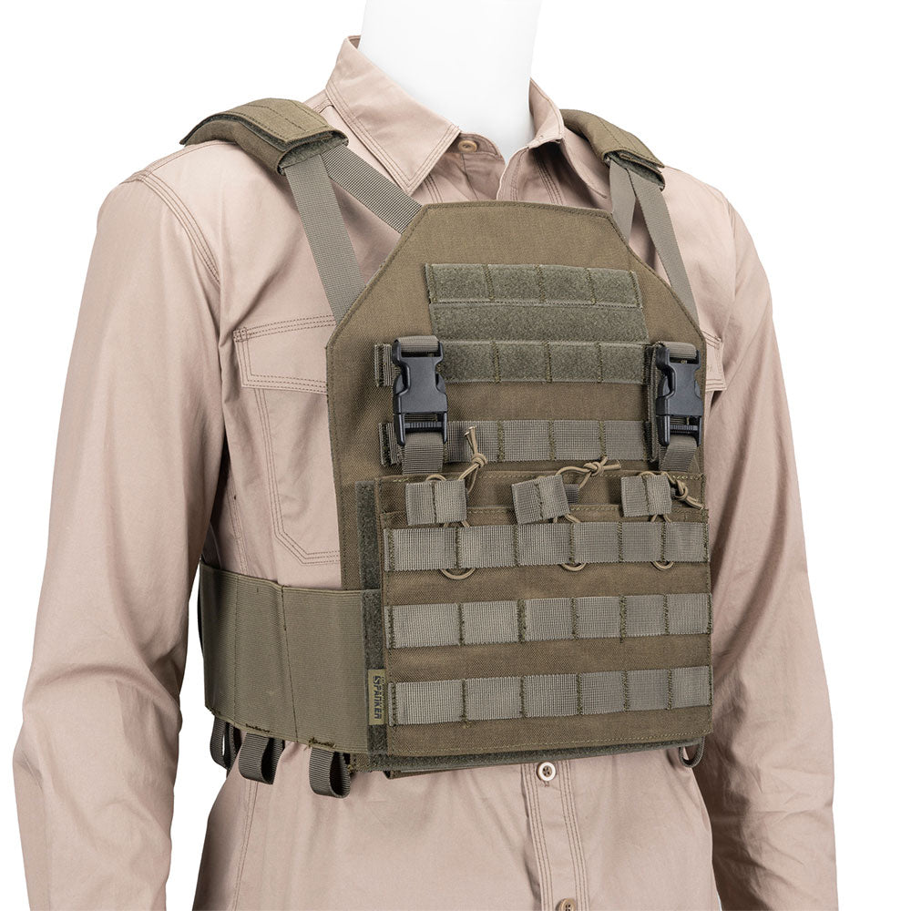 Outdoor Waterproof MOLLE Tactical Vest AMP Plate Carrier Hunting Vests Blinds & Camouflage Material SPANKER