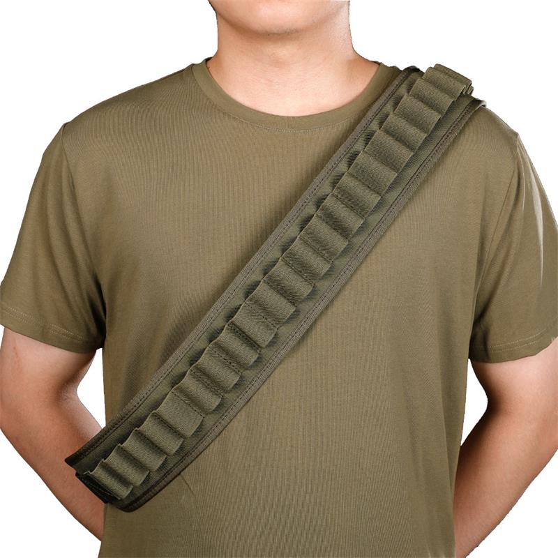 24 Rounds Shell Belt Gauge for Tactical Hunting Ammo Holder