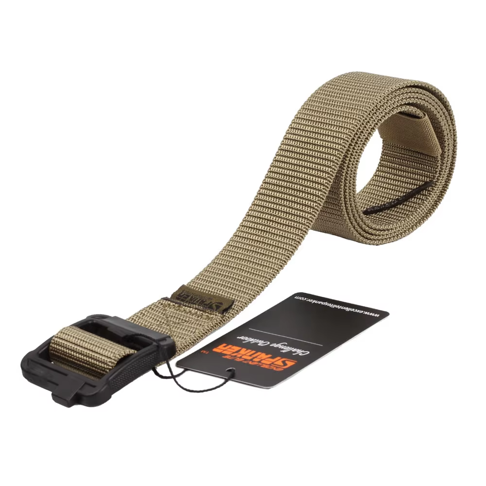 Men's Fabric Tactical Belt Hunting Hiking Sports Belt Strap Plastic Buckle Defense Duty Belts