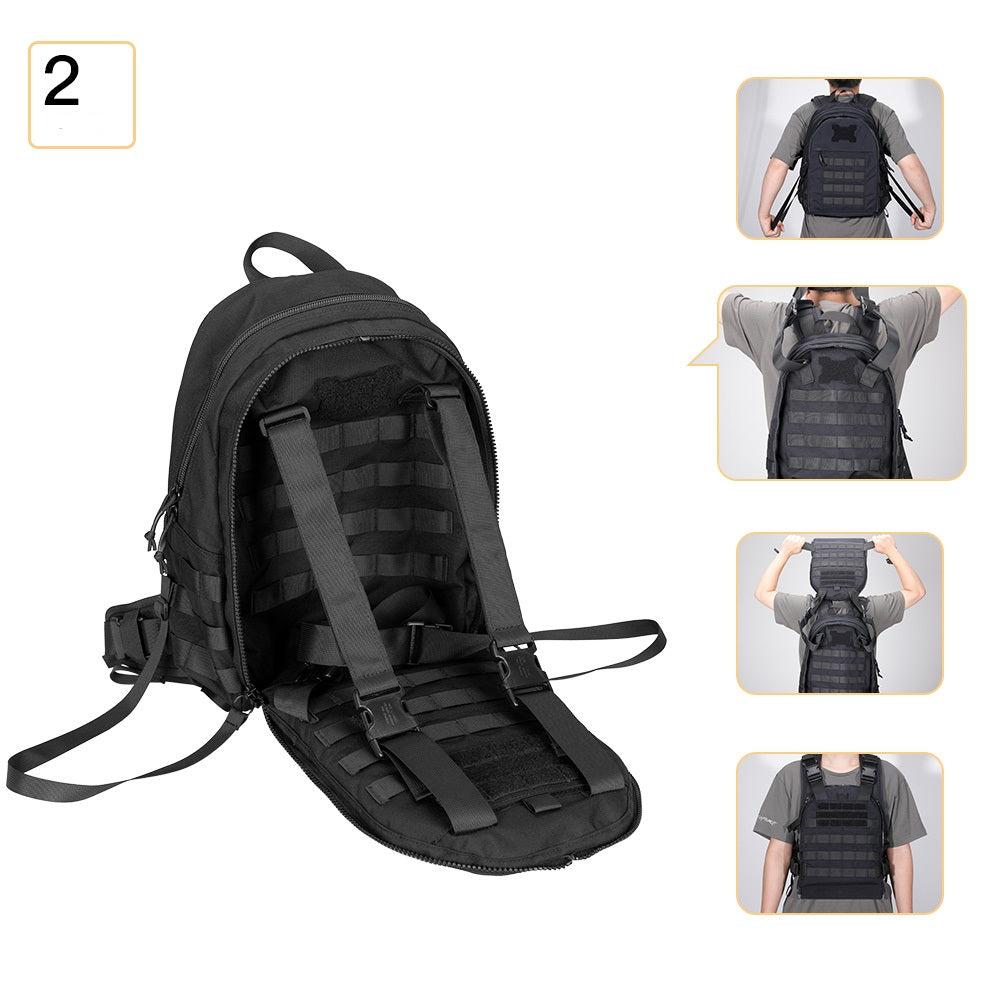 Rapid Response Concealed Plate Carrier Backpack Tactical Vest Backpack