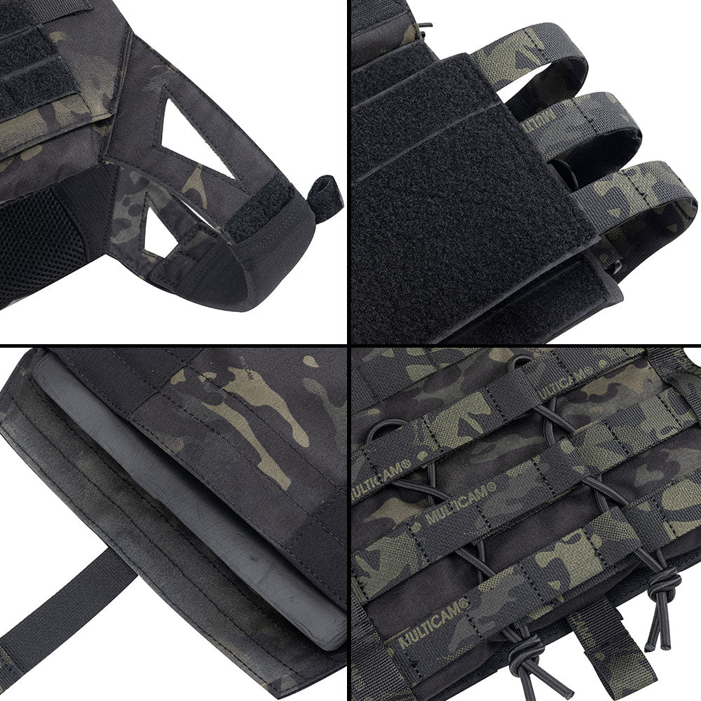 Multicam Black 500D Cordura Nylon JPC Tactical Vest Plate Carrier