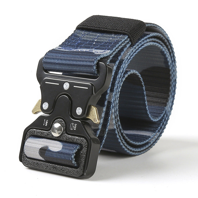 Hot Sale Hunting Men's Tactical Nylon Waist Belt with Mental Quick Release Buckle