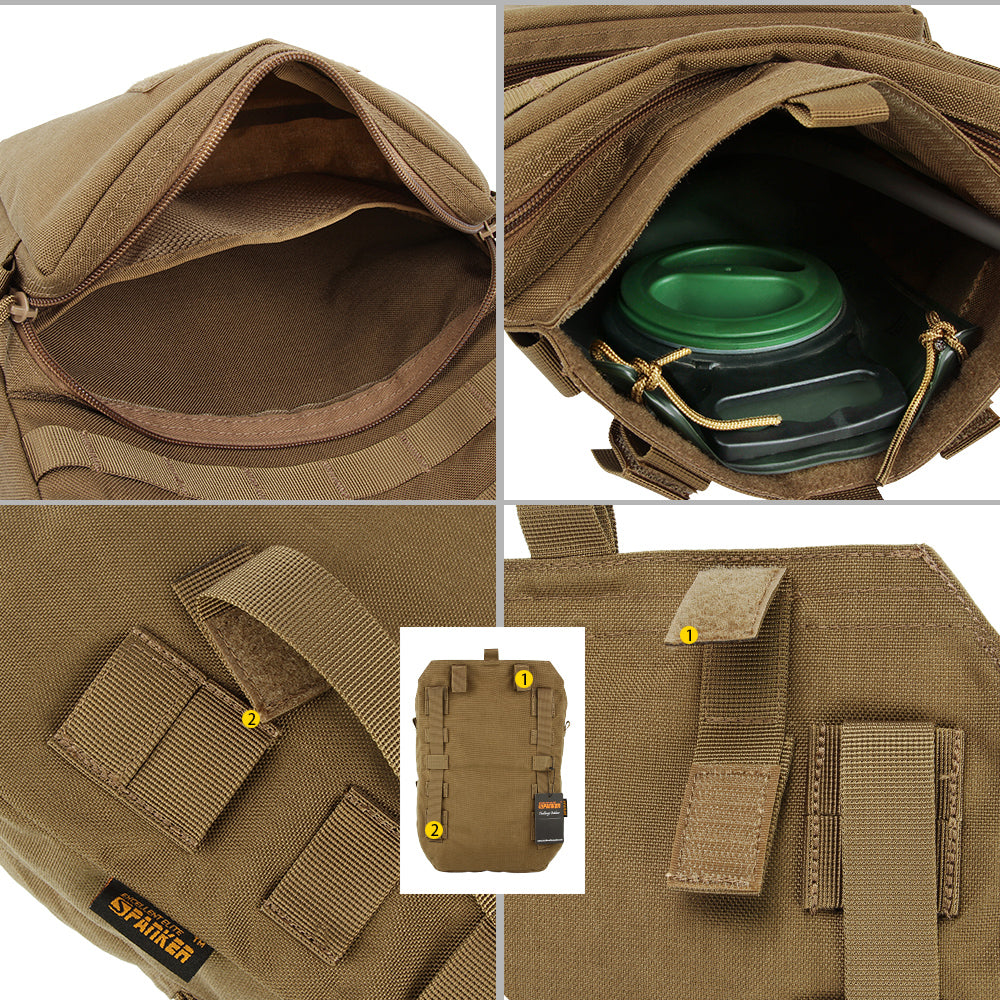 Outdoor 500D Nylon Tactical Hydration Backpack Molle System Hiking Hydration Bag Multi-function Tactical Bag