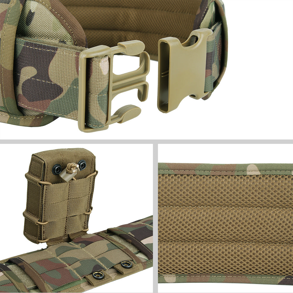 Outdoor Sports Equipment Multi-Purpose Molly Padded Patrol Waist Belt