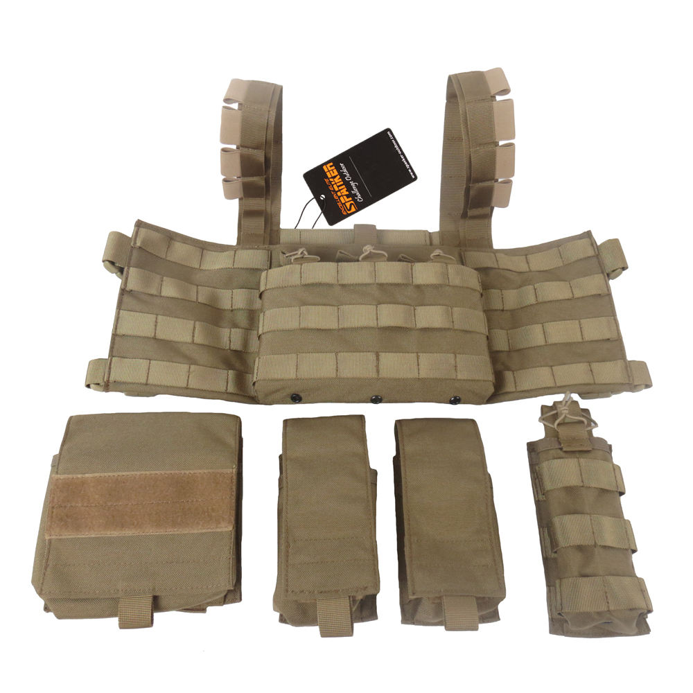 High Quality 500D Nylon Tactical Molle Chest Rig Tactical Vest for Outdoor