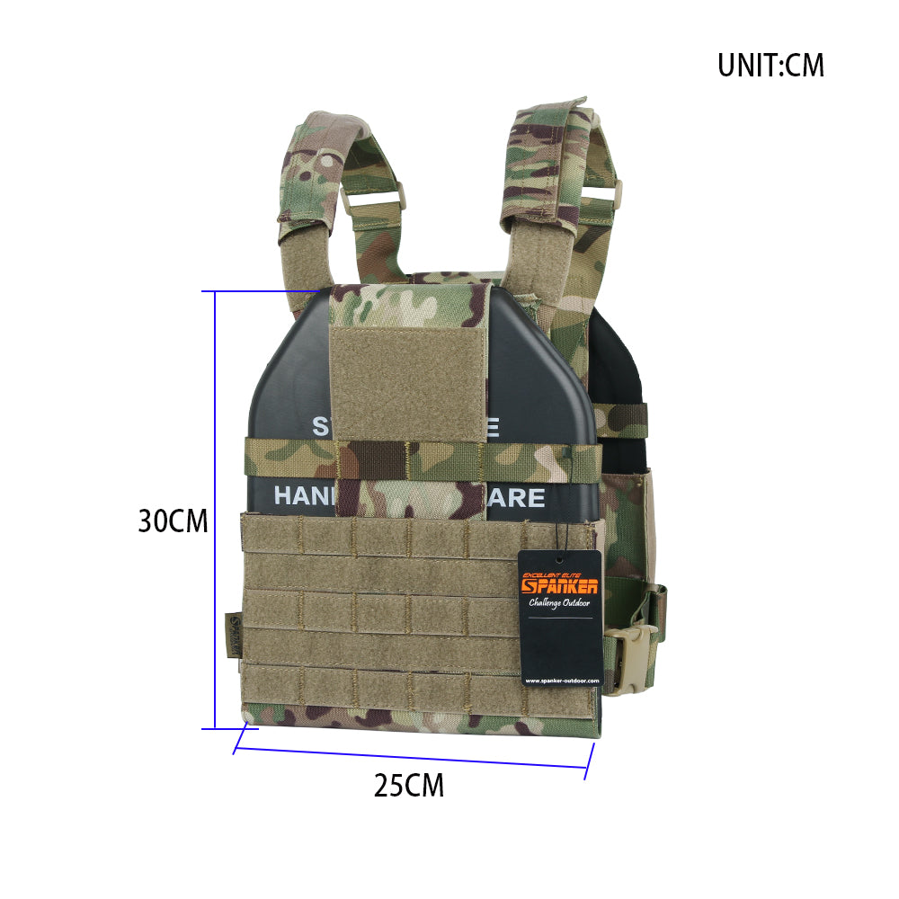 500D Nylon Durable Lightweight JPC Vest Plate Carrier Tactical Vest for Outdoor Use